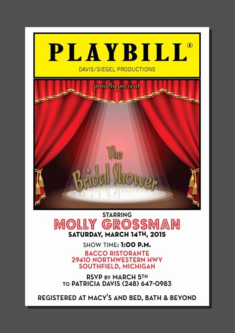 Theater Program Template 的图像结果