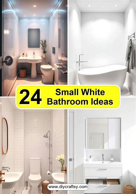 24 Small White Bathroom Ideas for a Bright, Airy Look
