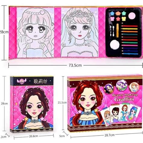 Jual INSTAN MAINAN ANAK MENGGAMBAR MEWARNAI MAKEUP GAMBAR, BEAUTY ...
