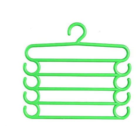 Buy mahadev Multi-Purpose 5 Layers Trouser Hanger Magic Closet Hangers ...