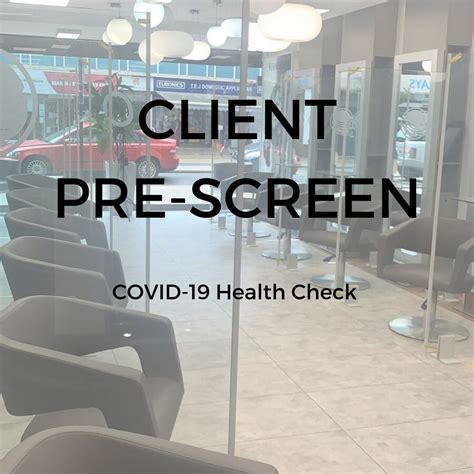 COVID-19 Client Pre-Screening Check - The Vanilla Room