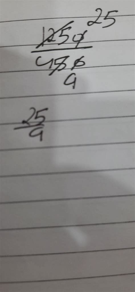 simplest form of 1250/450 - Brainly.in