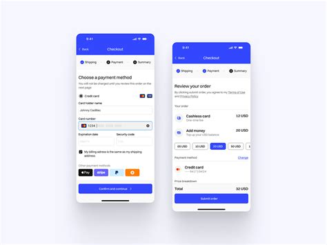 Daily UI 002 | Checkout by Elliot CHEVALIER on Dribbble