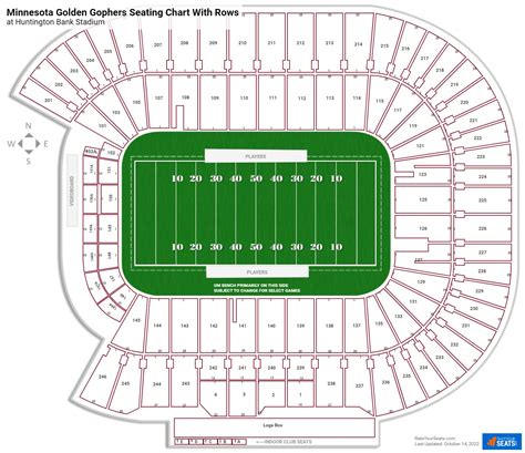 Tcf Bank Stadium Seating Chart