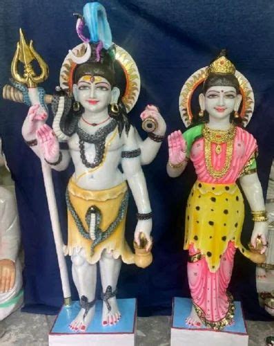 Shiv Parvati Marble Statue - Marble Shiv Parvati Statue size 4 to 5 ...