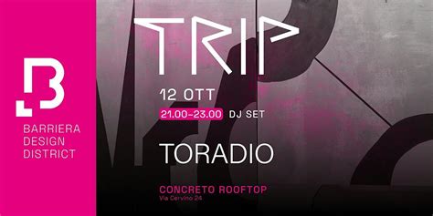 DJ SET BY TORADIO ON CONCRETO ROOFTOP, Via Cervino, 24, Torino, 12 ...