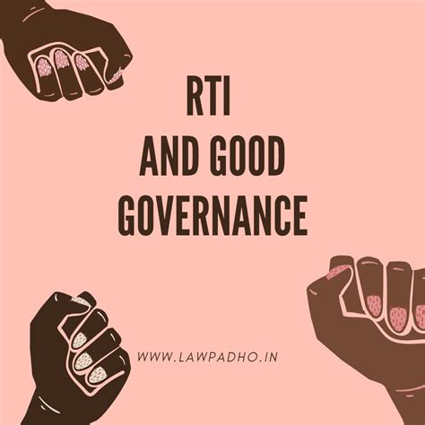 RTI and Good Governance- UPSC, IAS, Research Paper