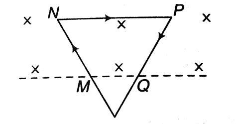 An equilateral triangle frame `PQR` of mass `M` and side a is kept ...