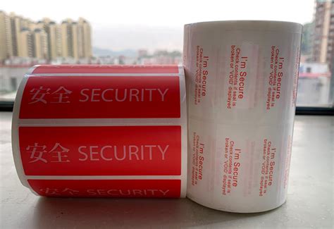 China Tear Is Invalid Pet Serial Writable Date Void Open Security Seal ...