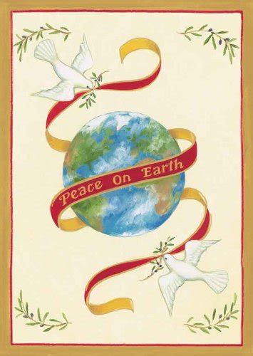 Buy Caspari Holiday Boxed Note Cards, Peace on Earth Doves Design ...