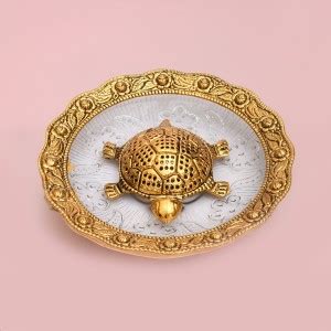 WNC Metal Turtle/Tortoise/Kachua On Glass Plate Showpiece - for Good ...