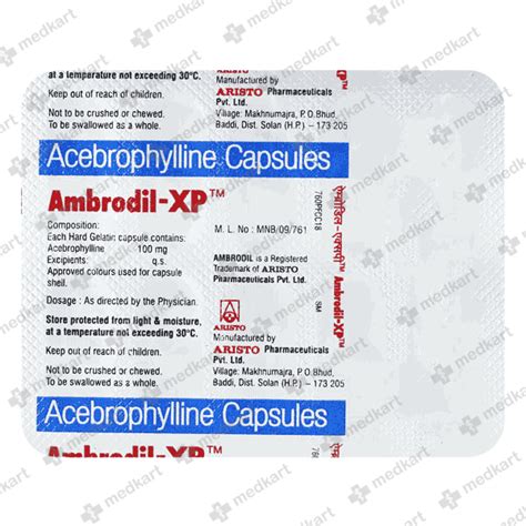 AMBRODIL XP CAPSULE 10'S, Price, Composition & Generic Alternatives ...