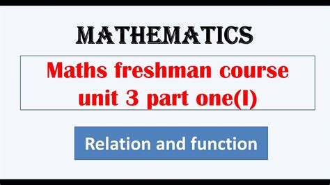 Maths Freshman Course Unit 3 Part 1 的图像结果