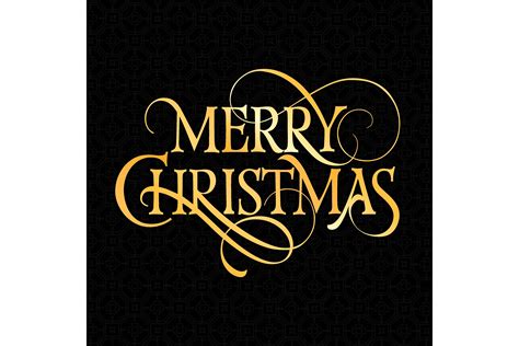 Merry Christmas Lettering. Christmas Gre Graphic by pch.vector ...
