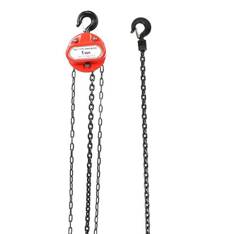 Buy Manual Chain Block Hoist 1T 1000KG Capacity Chain Puller Block Fall ...