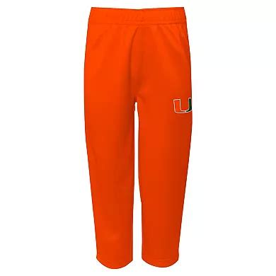 Infant Miami Hurricanes Two-Piece Red Zone Jersey & Pants Set