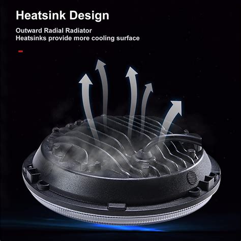 Buy 7 Inch Motorcycle Skull LED Headlight For Harley Davidson ...