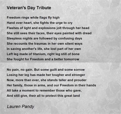 Veterans Day Poem Veterans Day | My New Ending