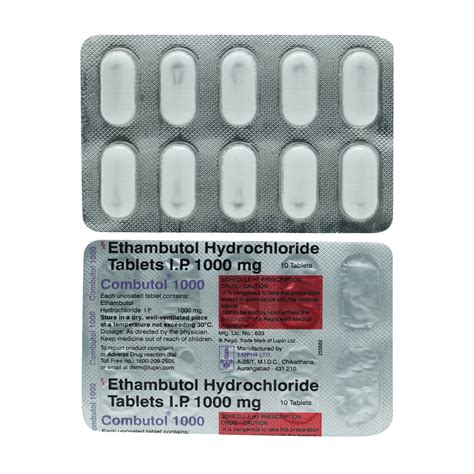 Combutol 1000 Tablet 10's Price, Uses, Side Effects, Composition ...