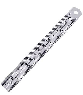 INDIES Pocket Scale, Ruler 6 Inch 15 cm Metal Rule Kit, Stainless Steel ...
