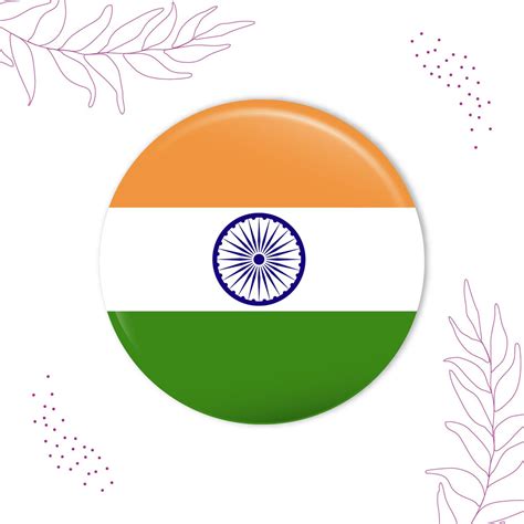 India Flag Pin Badge – Bhai Please India