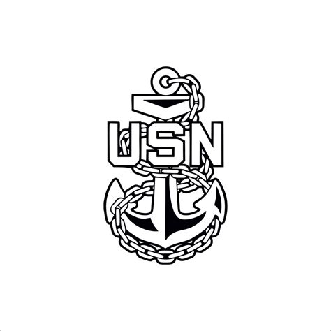 US Navy Chief Anchor DXF and SVG - Etsy