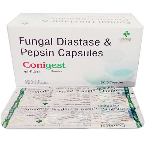 CONIGESTFUNGAL DIASTASE 18.75 MG & PEPSIN 12.50 MG CAPSULES (ENZYME CA