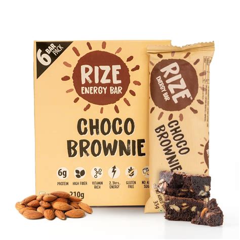 RIZE Energy Bar | Caffeinated Energy Bar with 6gm High Protein | Sugar ...
