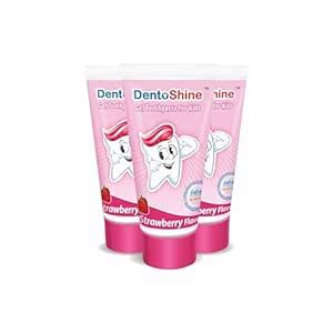 Buy DentoShine Gel Toothpaste for Kids | Pack of 3 (3, Strawberry ...