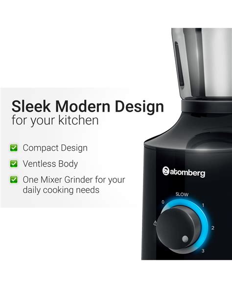 Atomberg All-in-One for Kitchen Chopper Jar Inclusive | 4 Speed Control ...