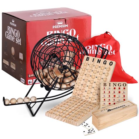 Buy Professional Deluxe Bingo Game Set – Bundle with Dominoes Set ...
