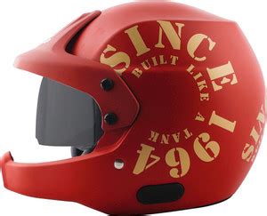 Steelbird SB-51 7Wings Rally Tank Open Face Helmet ISI Certified Off ...