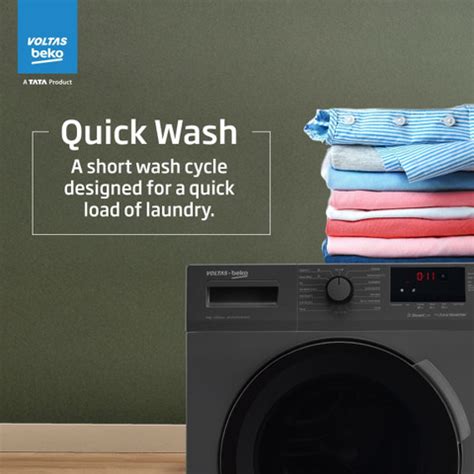 Voltas Beko 8 kg Fully Automatic Front Load Washing Machine with In ...