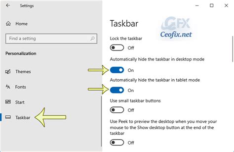Image result for Automatically Hide Taskbar in Desktop Mode