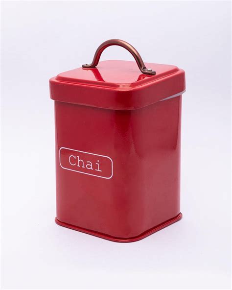Market99 Chai Jar, Kitchen Decor, Airtight, Countertop Metal Storage ...