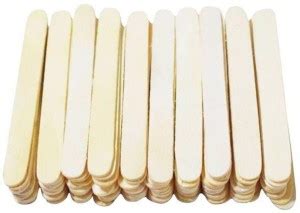 Swikaar Wooden Ice Cream Sticks | Sticks for Arts and Crafts 100 Stick ...