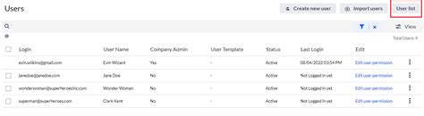 Image result for Control Panel UsersList