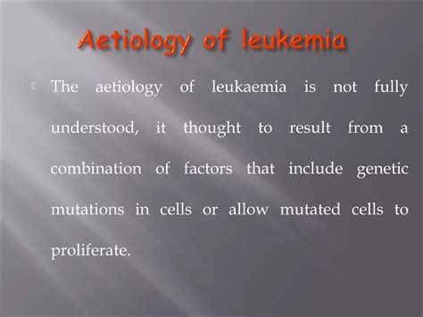Introduction to leukemia | PPT