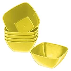 Kuber Industries Microwave Safe Plastic Square Katori/Bowl Set for,Rice ...