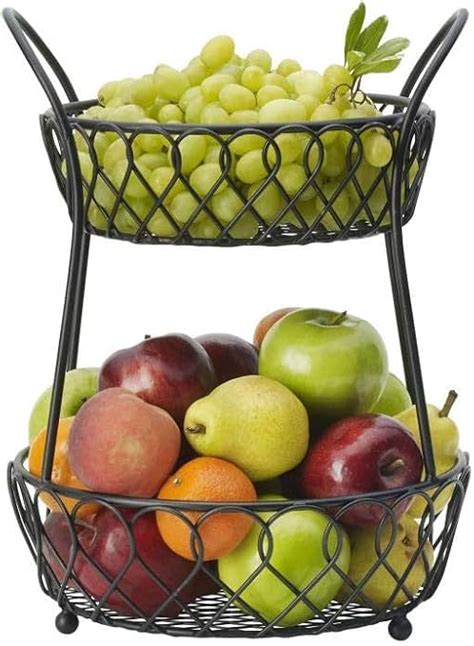 Buy PRIME KRAFTS 2 Tier Countertop Fruit and Vegetable Basket for ...
