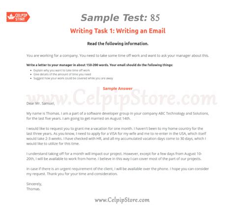 Image result for CELPIP Writing Letter Samples