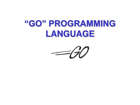 Go Programming Language 的图像结果