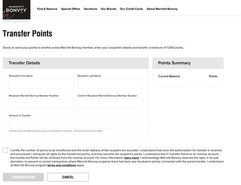 How to transfer Marriott Bonvoy Points to another account - Monkey Miles