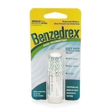 Benzedrex Nasal Decongestant Inhaler 3 pack India | Ubuy
