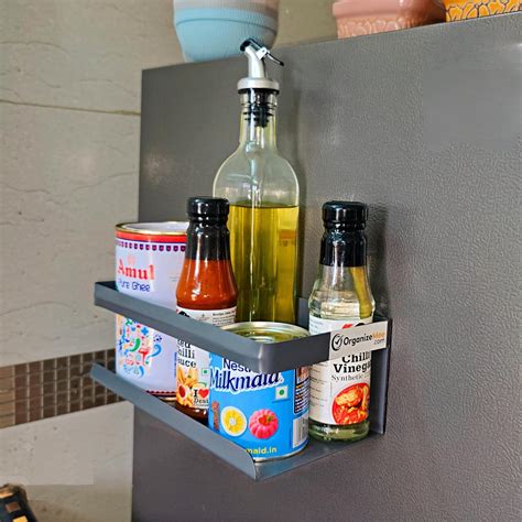 OrganizeMee Kitchen Organizer Storage Spice Magnetic Rack, Decorate ...
