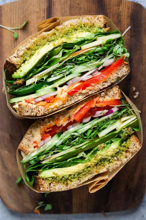 Ultimate Veggie Sandwich - The Kitchen Girl | Veggie sandwich ...