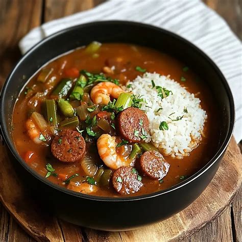 Hearty New Orleans Gumbo with Shrimp, Sausage, and Chicken - Cuisine Genial
