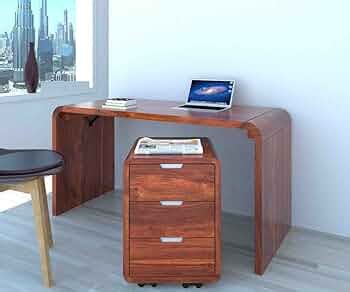 HOMERANGE Solid Sheesham Wood Office Table for Office Work | Wooden ...