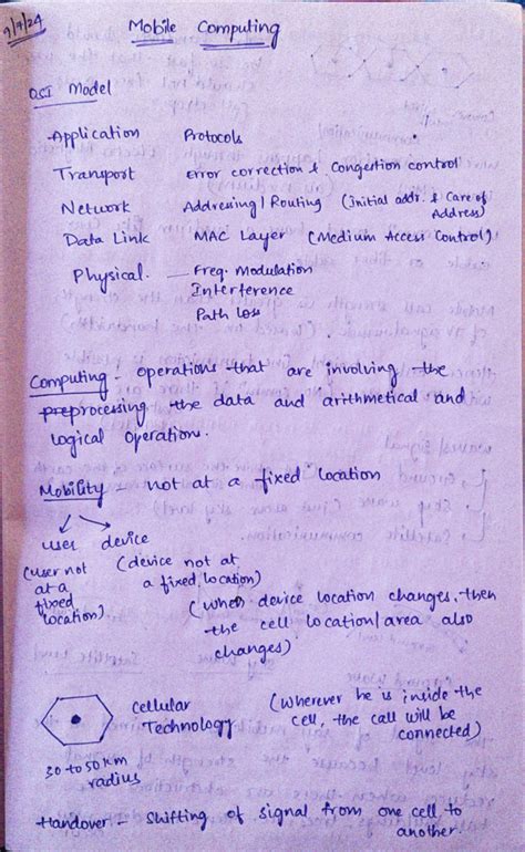 MC notes - Mobile computing OSI model Application Protocols Transport ...