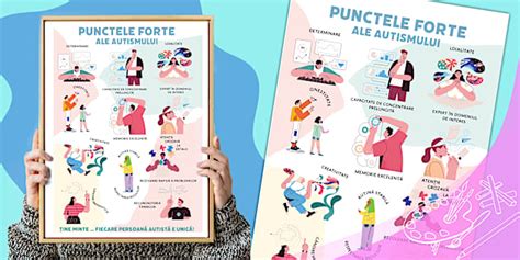 Punctele forte ale autismului – Planșă Galeria de artă